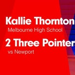 Kallie Thornton Game Report