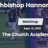 Football Game Recap: The Church Academy vs. Archbishop Hannan