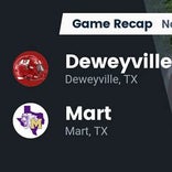 Deweyville vs. Mart