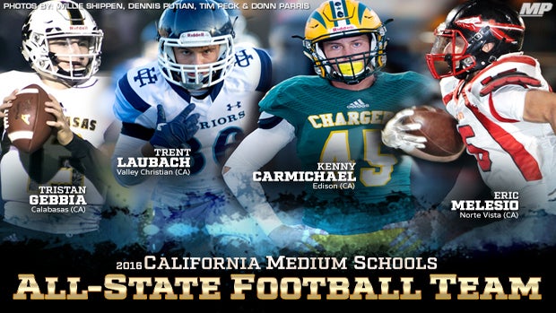 CA 2016 Medium Schools All-State FB Team