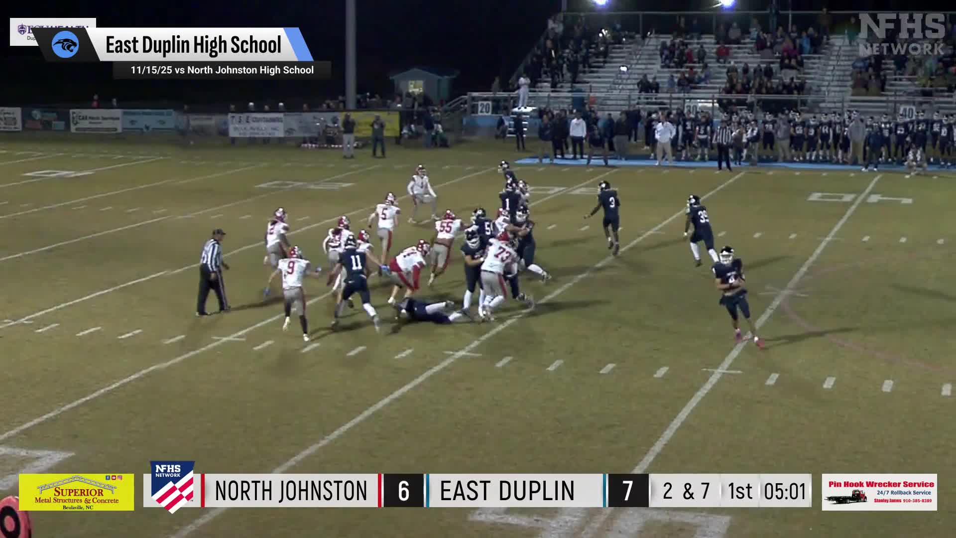 Football Recap: East Duplin's Winning Streak Snapped at Six Games + How To Watch