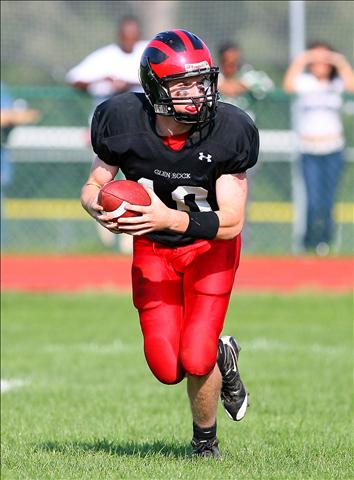 Glen Rock quarterback Brendan Miller.