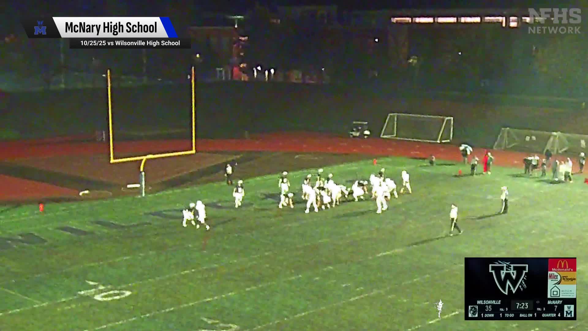 Football Recap: Mcnary Falls Despite Big Games from  William Oglesby and  D'sean Wynter