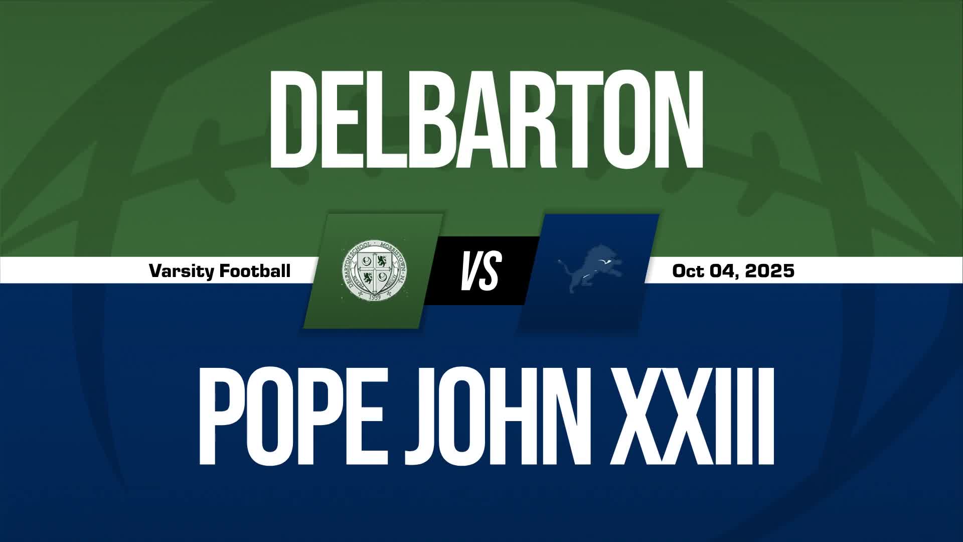 Football Recap: Delbarton Now  3-1 over Last Four Games