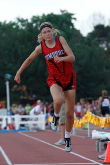 Humphrey's Alyssa Frauendorfer.