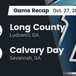 Football Game Recap: Long County Blue Tide vs. Calvary Day Cavaliers