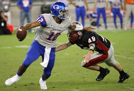 Gorman junior Jarrett Solomon is one tough quarterback.
