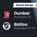 Dunbar beats Ballou for their fifth straight win