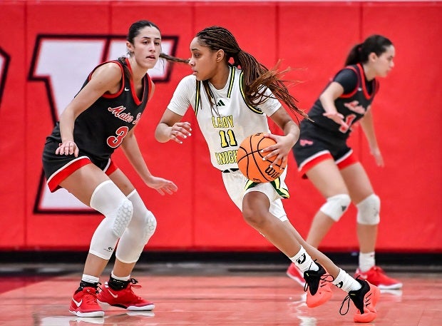 Kaleena Smith has helped Ontario Christian to the No. 1 spot in the first regular-season MaxPreps Top 25 girls basketball rankings. The sophomore has posted three double-doubles and a triple-double already for the Knights. (Photo: Louis Lopez)