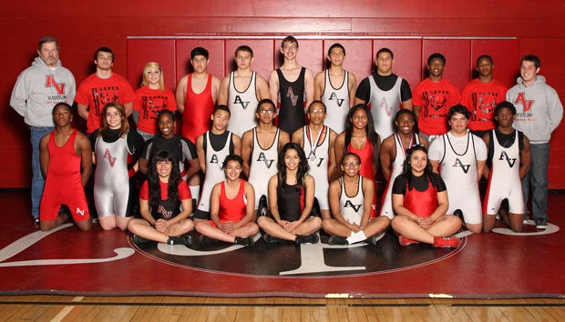The Antelope Valley coed wrestling team last season featured eight females, four of whom reached the CIF Southern Section finals. 