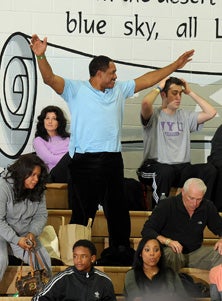 Dad Winfield, normally quite reserved,
enjoyed this moment.