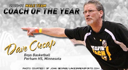 Dave Cresap directed Perham's basketball team and community during a challenging and championship season.