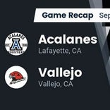 Football Game Recap: Vallejo Redhawks vs. Del Norte Warriors