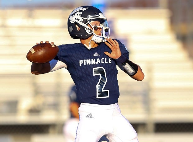 Pinnacale's Spencer Rattler should start breaking Arizona passing records this season.