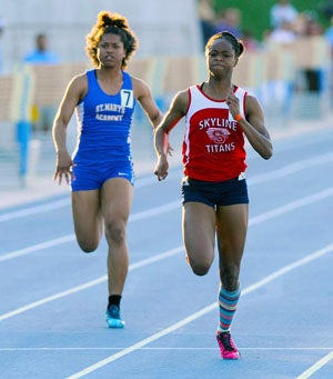 Destiny Smith-Barnett (right), Skyline