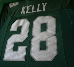 Terrence Kelly's De La Salle uniform
