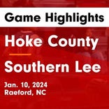 Hoke County takes loss despite strong efforts from  Salah Sutton and  Jaylen Sturdivant