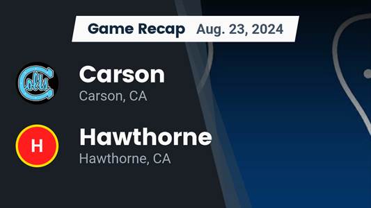 Football Game Recap: Carson Takes a Loss