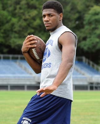 Newsome and the Ansonia offense - have ball, will run.