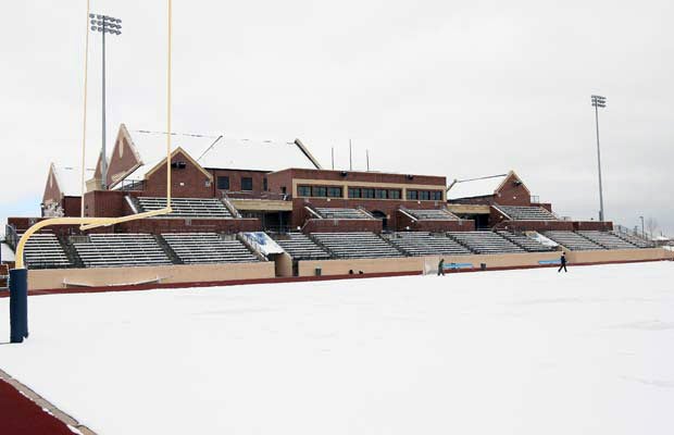 Valor Stadium seats approximately 4,500 for football games.
