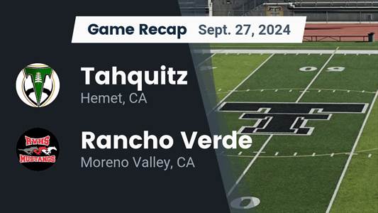 Football Recap: Rancho Verde Piles Up the Points Against JW Nort