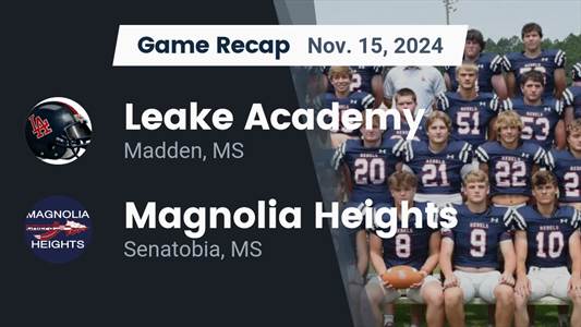 Football Recap: Leake Academy Comes Up Short