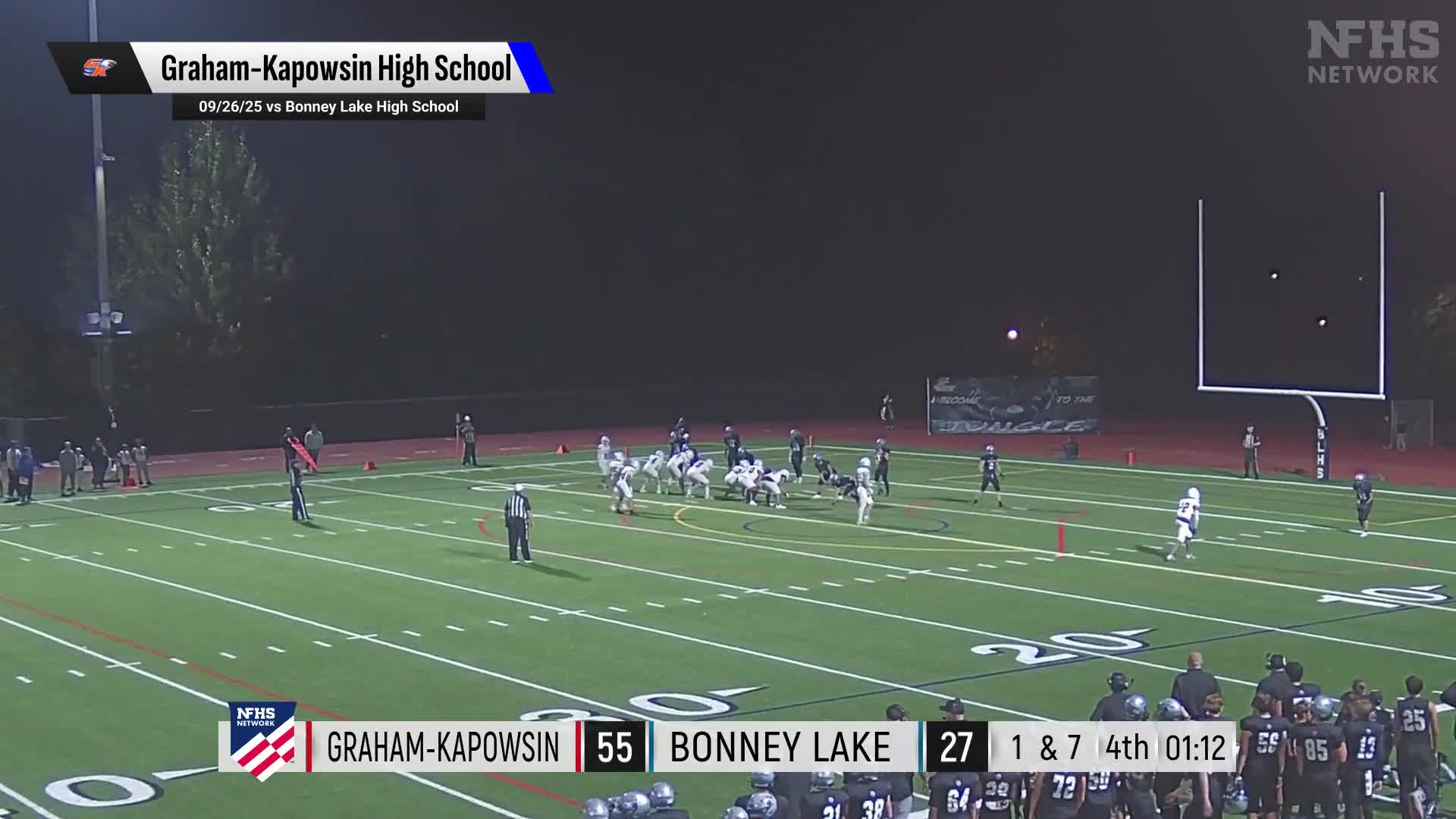 Football Recap: Graham-Kapowsin Skates Past Kennedy Catholic with Ease + How To Watch