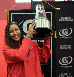 Mosqueda-Lewis was presented with the
Gatorade National Player of the Year
award last week.