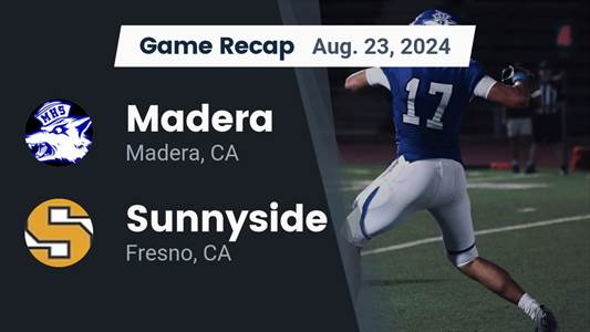 Football Recap: Madera Comes Up Short  at Home Against Sunnyside