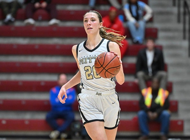 Sophomore McKenna Woliczko has been a major reason No. 1 Archbishop Mitty is on the cusp of reaching its third straight CIF Open Division title game. With UConn commit Morgan Cheli out for the past month, Woliczko has stepped up, averaging  more than 26 points over the past nine contests. (Photo: Greg Jungferman)