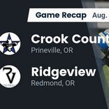 Football Game Preview: Crook County vs. Cottage Grove