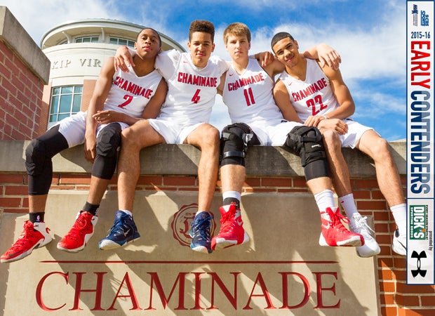 Chaminade possesses a wealth of talent on its roster this season, including players (left to right) Michael Lewis II, Jericole Hellems, Will Gladson and Jayson Tatum.