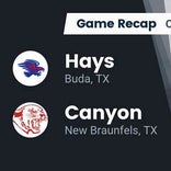 Football Game Recap: Canyon Cougars vs. Hays Hawks