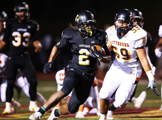 The Spartans might not see Antioch running back Najee Harris once, but twice if the teams meet again in the NCS playoffs.