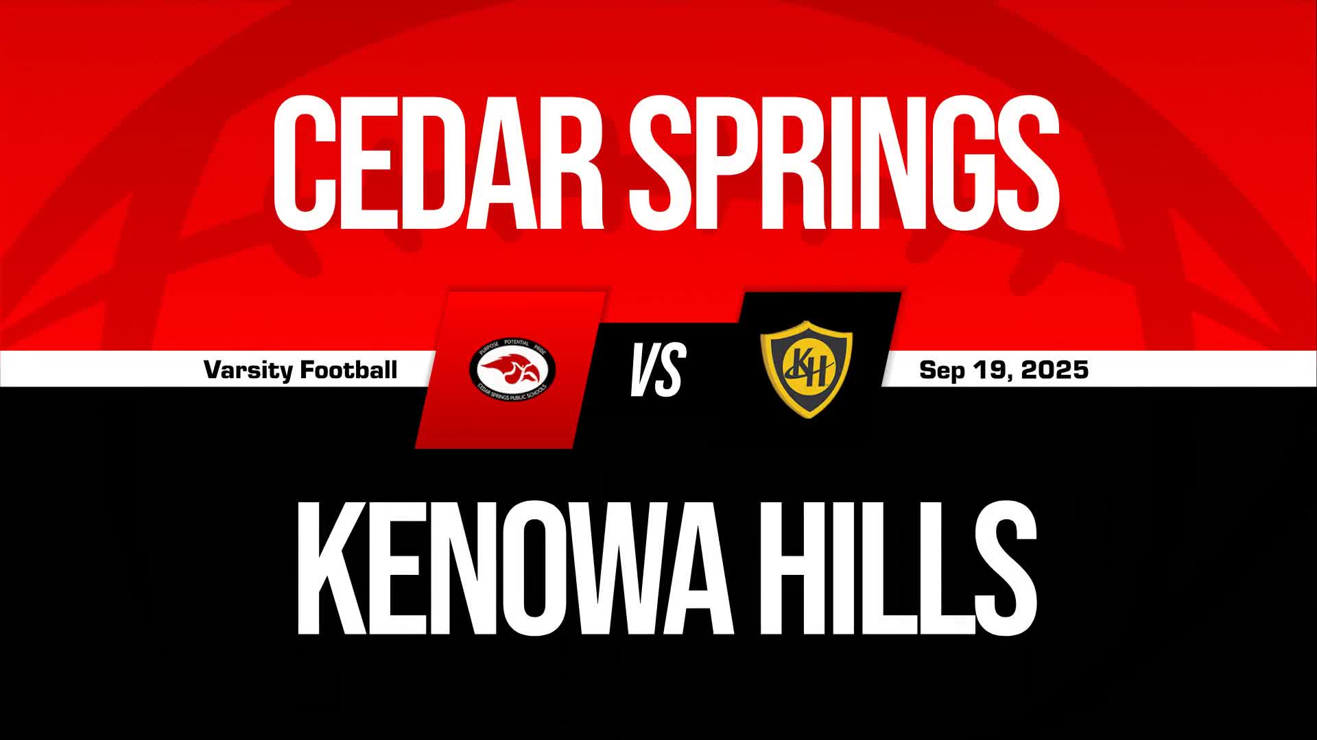 Football Recap: Kenowa Hills Turns Things Around After  Road Loss + How To Watch
