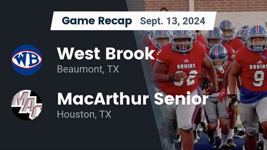 Football Recap: West Brook Comes Up Short