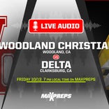 LISTEN LIVE: Woodland Christian at Delta