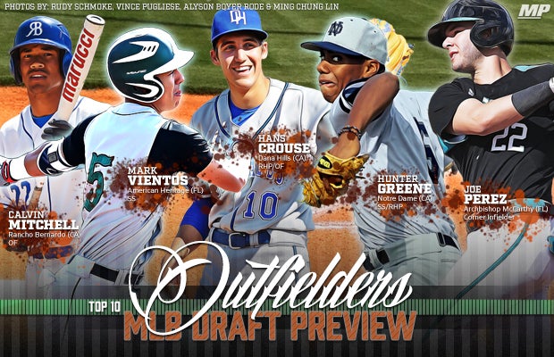 Potential first round draft picks include Calvin Mitchell, Mark Vientos, Hans Crouse, Hunter Greene and Joe Perez.