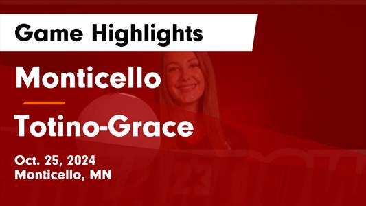Volleyball Recap: Totino-Grace Falls Short of Monticello in the 