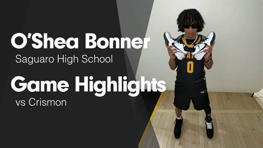 O'shea Bonner Game Report: vs Marcos de Niza