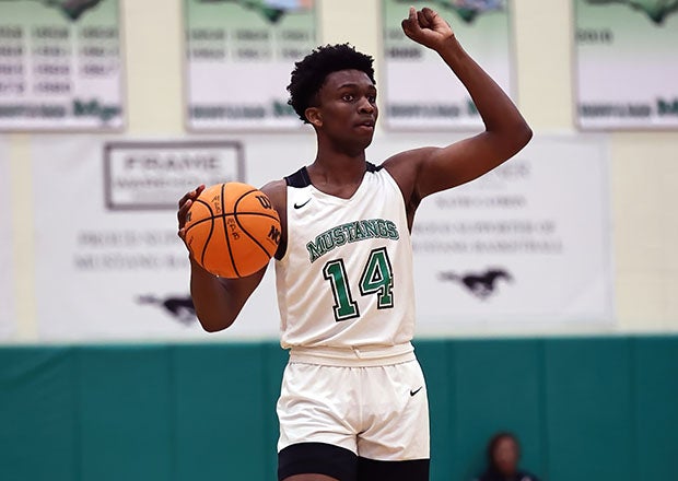 Four-star Notre Dame commit Sir Mohammed averaged 13.5 points, 5.3 rebounds and 4.9 assists per contest to lead Myers Park to the Class 4A state title last season. (Photo: Tom Masters)