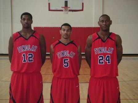 Findlay Prep returnees (from left) Tristan Thompson, Cory Joseph and Godwin Okonji.