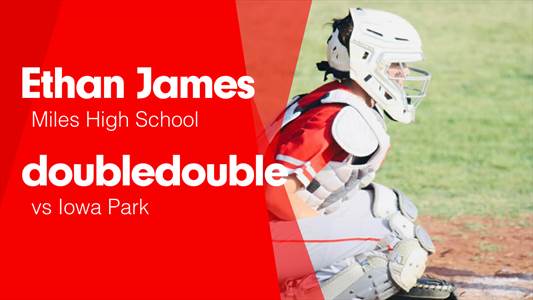 Baseball Recap: Miles comes up short despite  ETHAN JAMES's stro