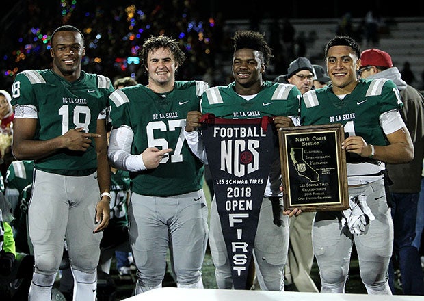 De La Salle's last national top 10 finish came in 2018 when it beat Liberty for the North Coast Section Open Division title before falling to Mater Dei in the state championship game. (Photo: Dennis Lee)