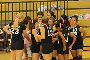 Granite Hills prepares for the match.