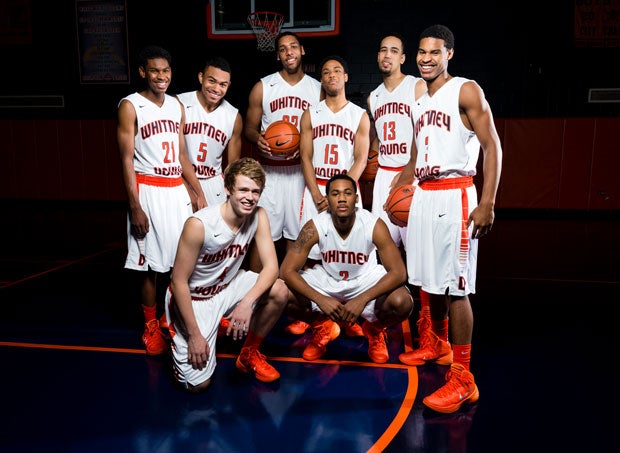 Jahlil Okafor (center with ball) and Whitney Young held off Benet Academy for the Illinois 4A state title Saturday night.