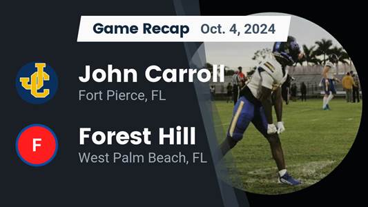 Football Recap: John Carroll Catholic Piles Up the Points Agains