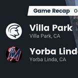 Football Game Recap: Yorba Linda Mustangs vs. Villa Park Spartans