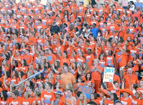 Bishop Gorman's ocean of orange.