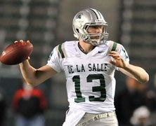 Bart Houston finished his prep
career 39-1, leading De La Salle
to three straight Open Division
Bowl titles.